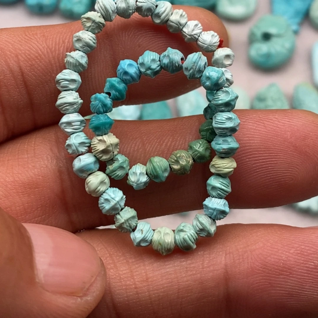 绿松石未镶嵌珠宝半成品