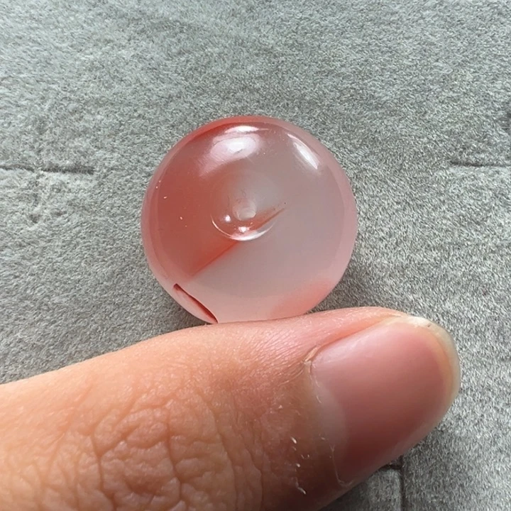 南红玛瑙天然原矿平安扣未镶嵌