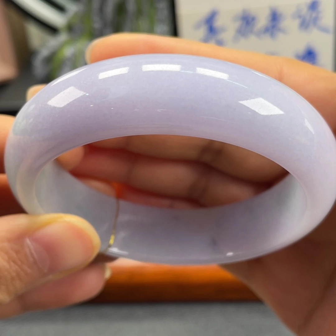 翡翠未镶嵌手镯轮胎紫罗兰
