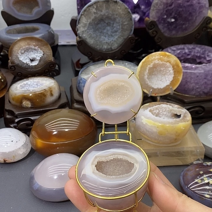 摆件紫晶未镶嵌聚宝盆