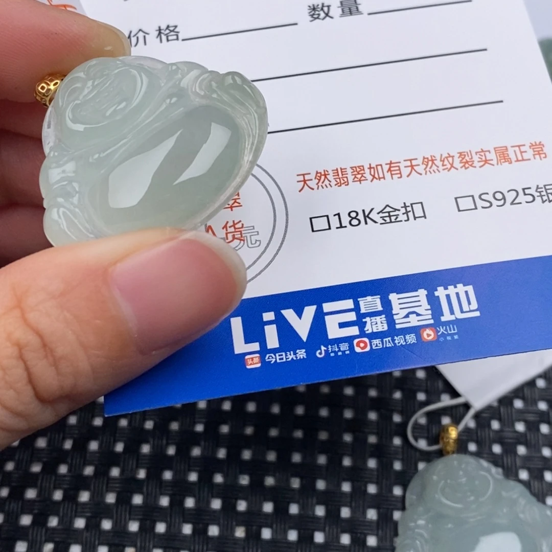 爬***年翡翠18K金镶嵌颈饰