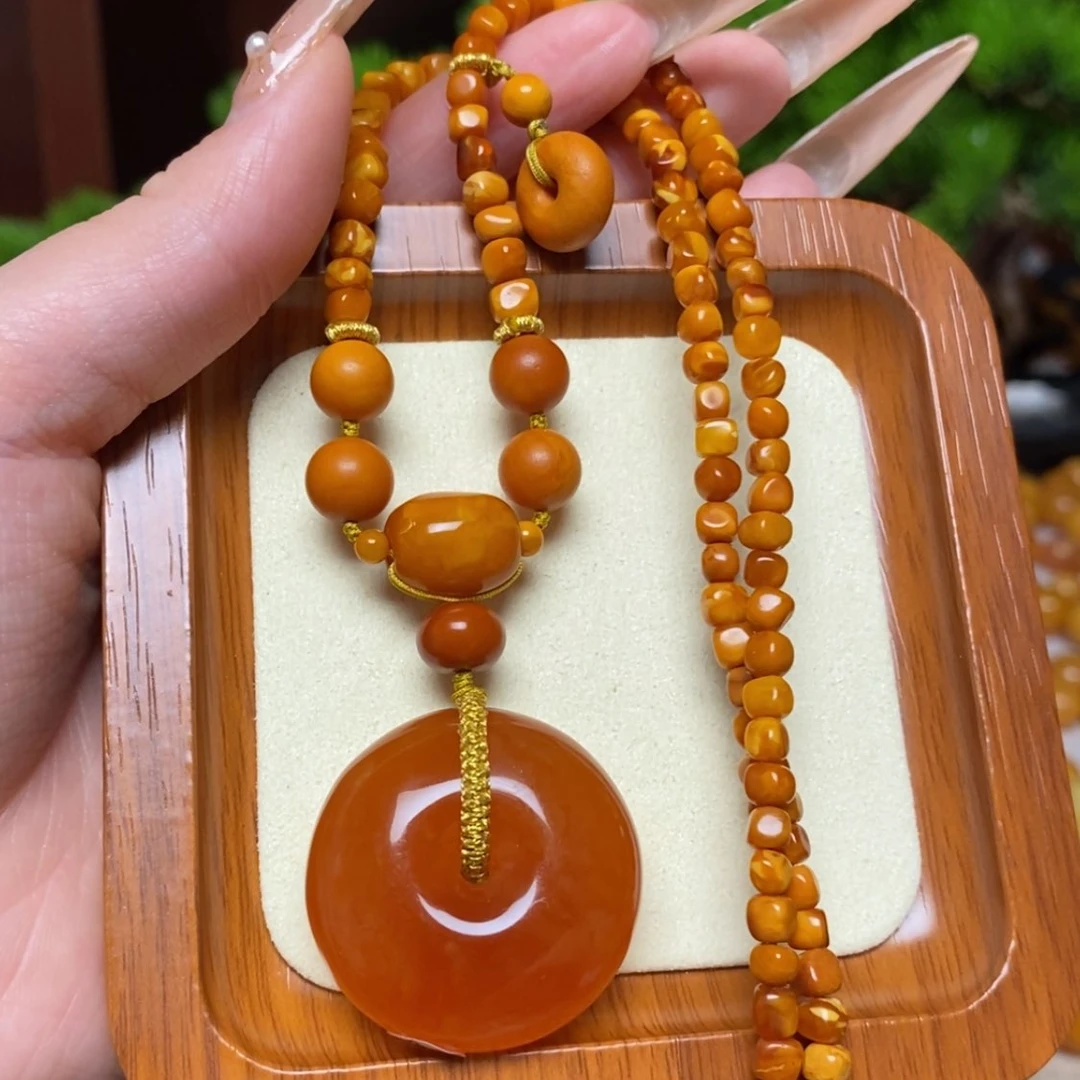 【闪购商品】蜜蜡颈饰未镶嵌项链