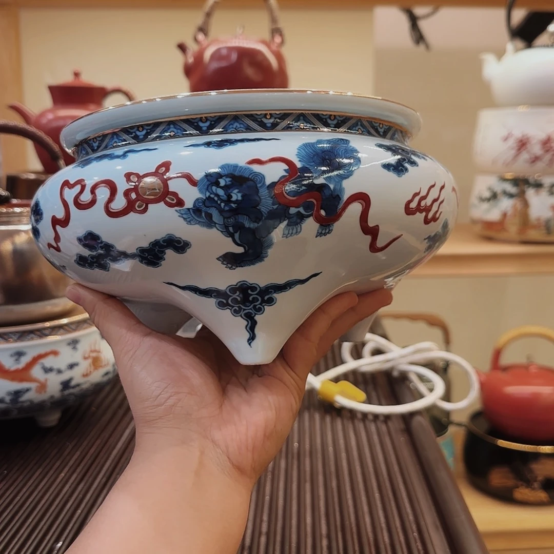 琉璃手工艺品一个壶一个炉