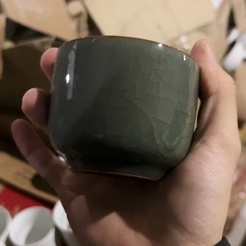 碗开片二钢杯一个陶瓷