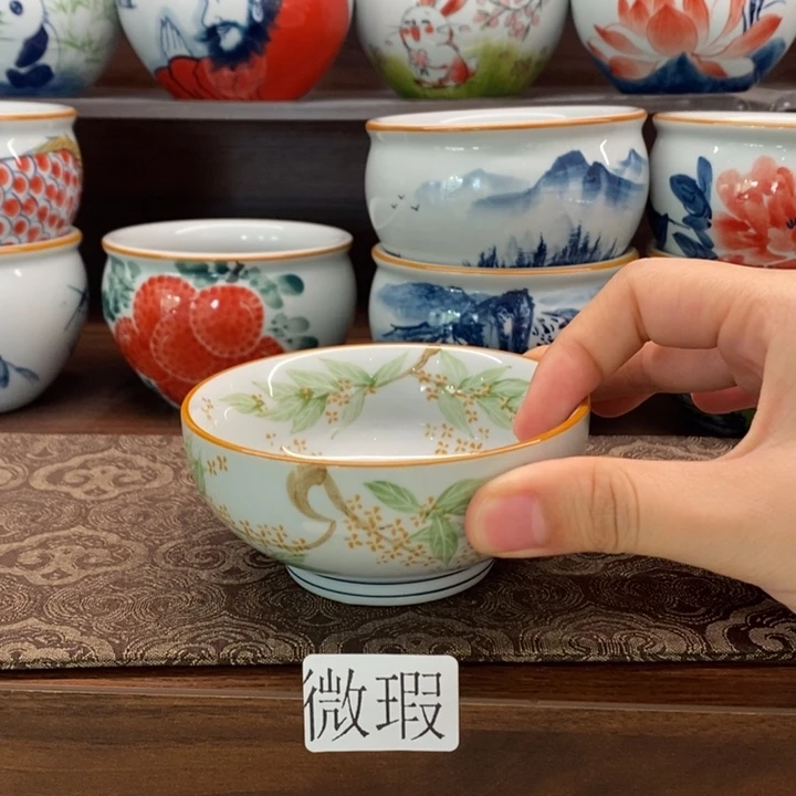 釉下老陶泥手工绘制