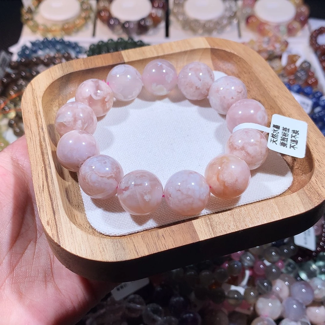 水晶手链未镶嵌樱花玛瑙17