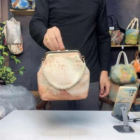 现货手绘画包包头饰