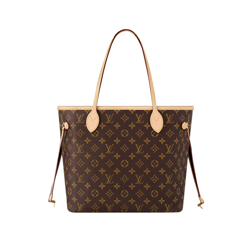 99新 LouisVuitton/路易威登 中号neverfull 老花单肩包 购物袋