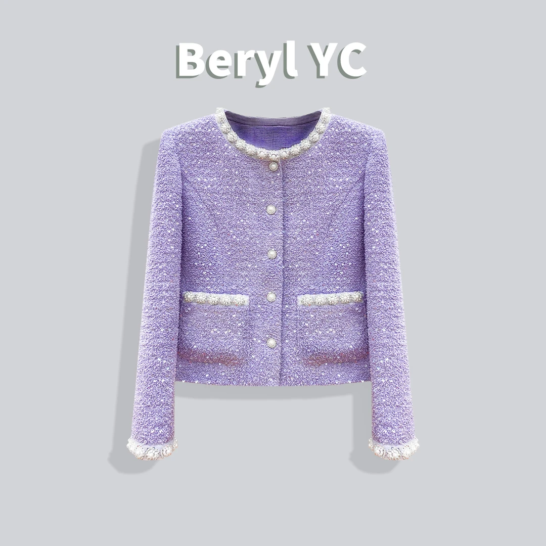 2024秋季新款高级感气质名媛重工小香风外套K6158