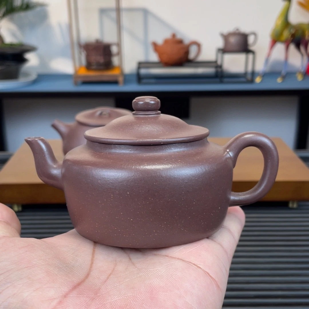 茶壶紫砂底槽青旭帽200cc