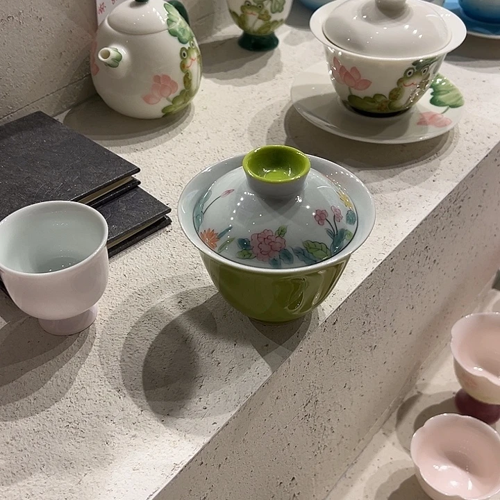 壶生如夏花盖碗哈哈哈