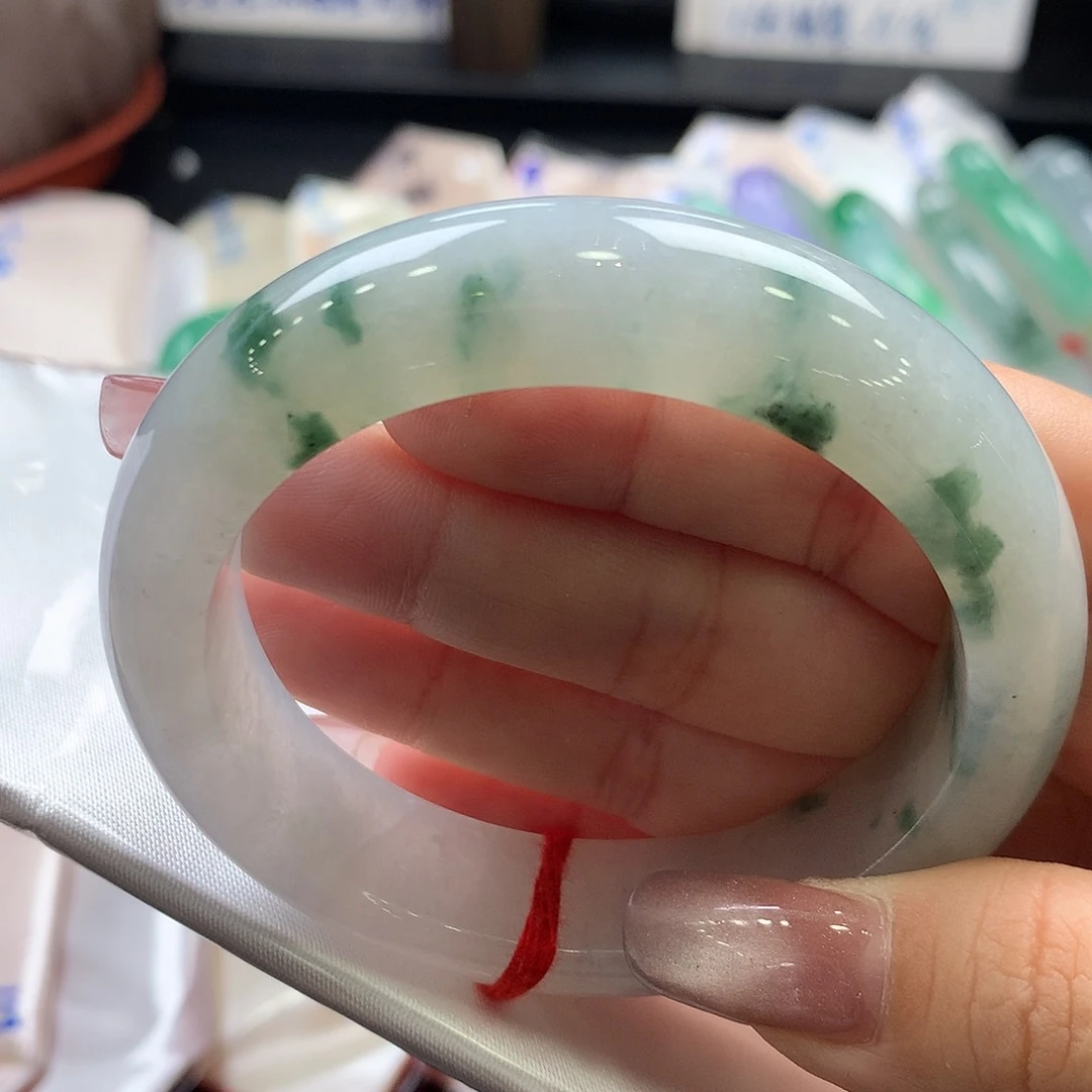 翡翠手镯未镶嵌55正圈