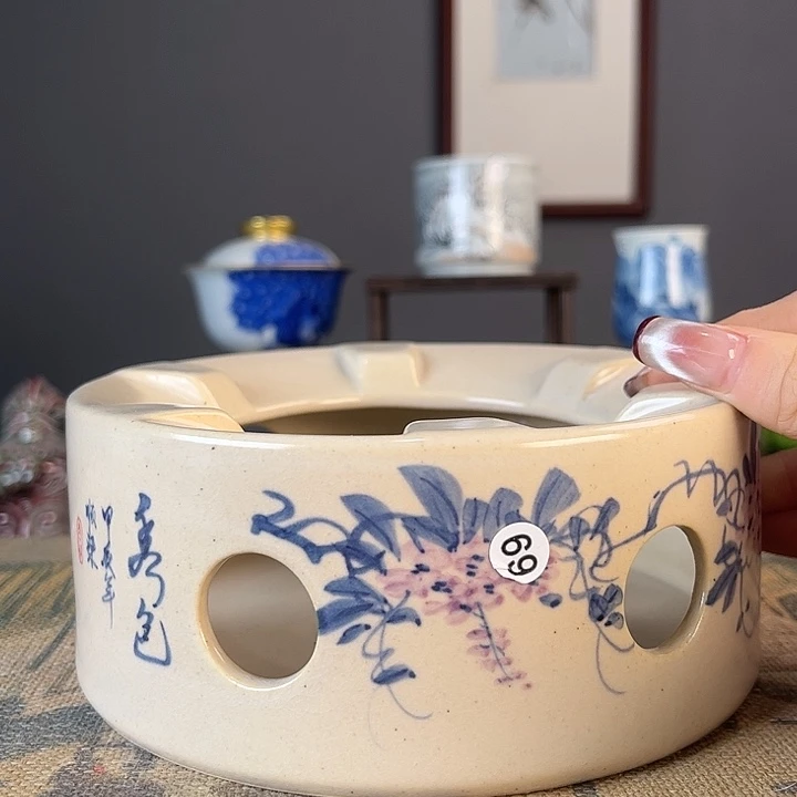 摆件景德柴烧茶杯多人