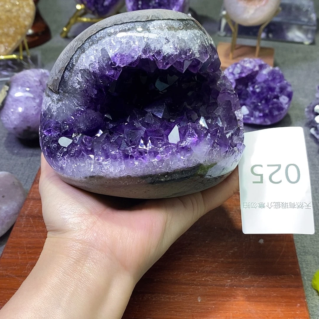 紫晶珠宝半成品未镶嵌