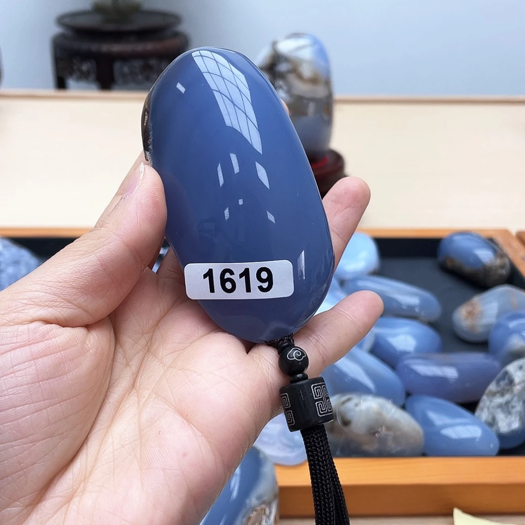 玛瑙/玉髓蓝玉髓未镶嵌