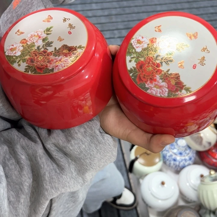 茶叶罐陶瓷家用储物罐轻微瑕疵品介意勿拍