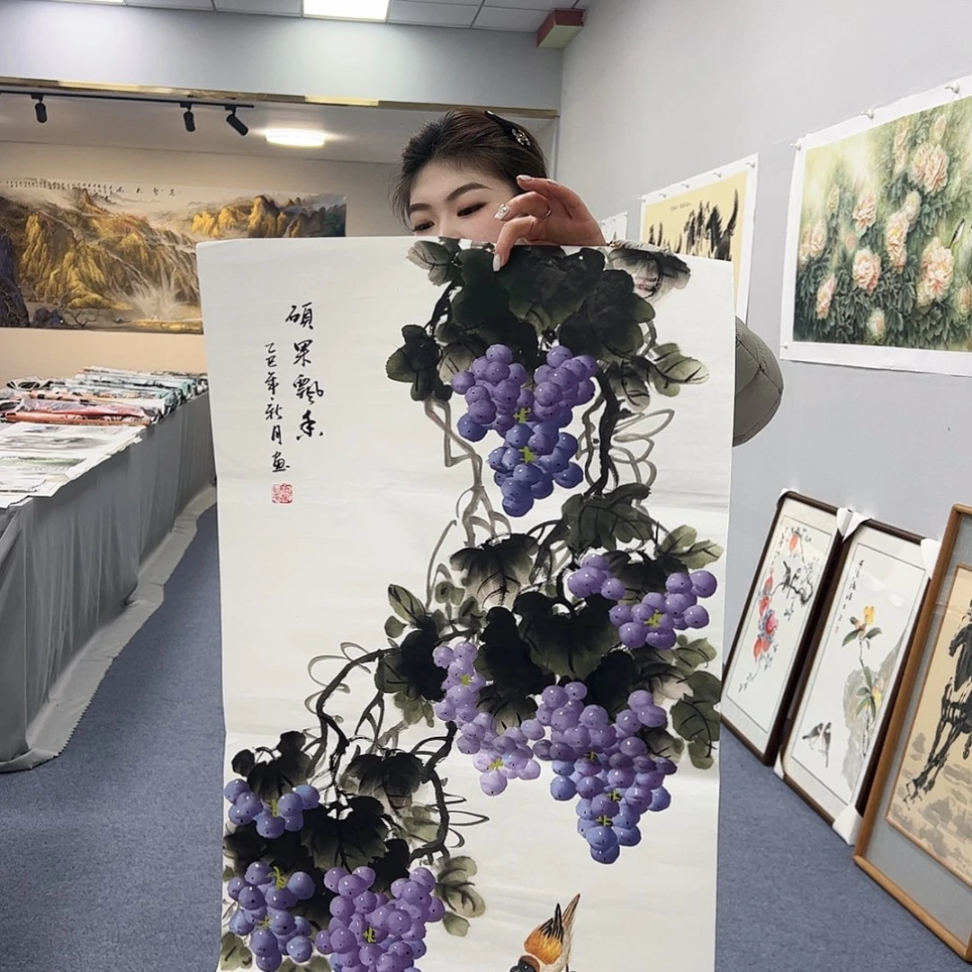 国画国画作品宣纸纯手绘