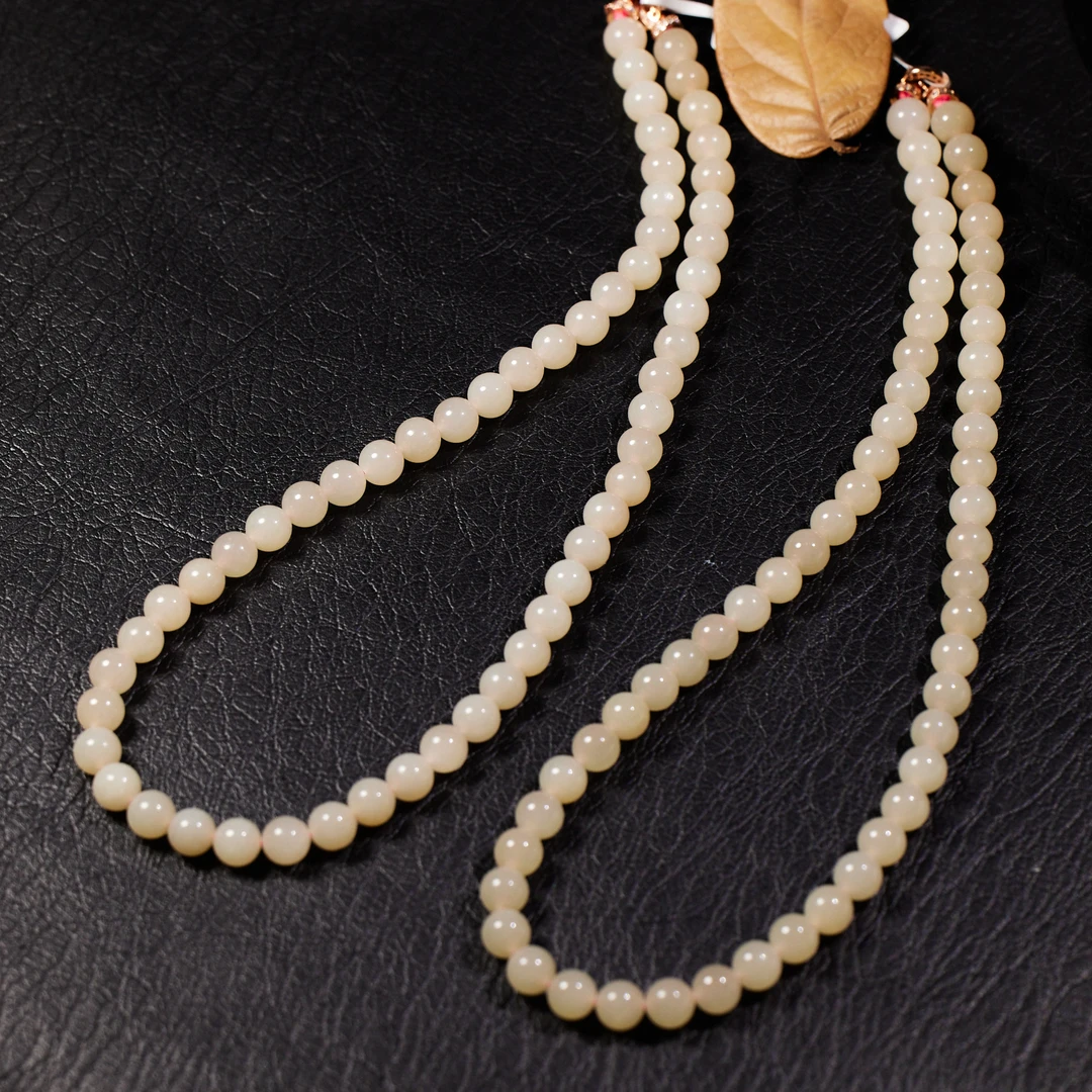 非遗好物分享【歪歪】藕粉圆珠项链（多样性发一）XB-H3573