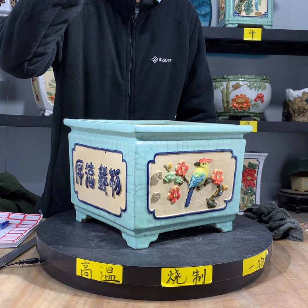 陶阿杰石湾盆高温烧制