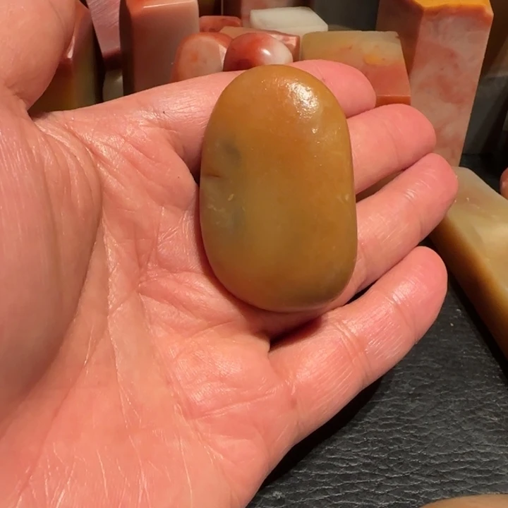 老挝石田黃原石，