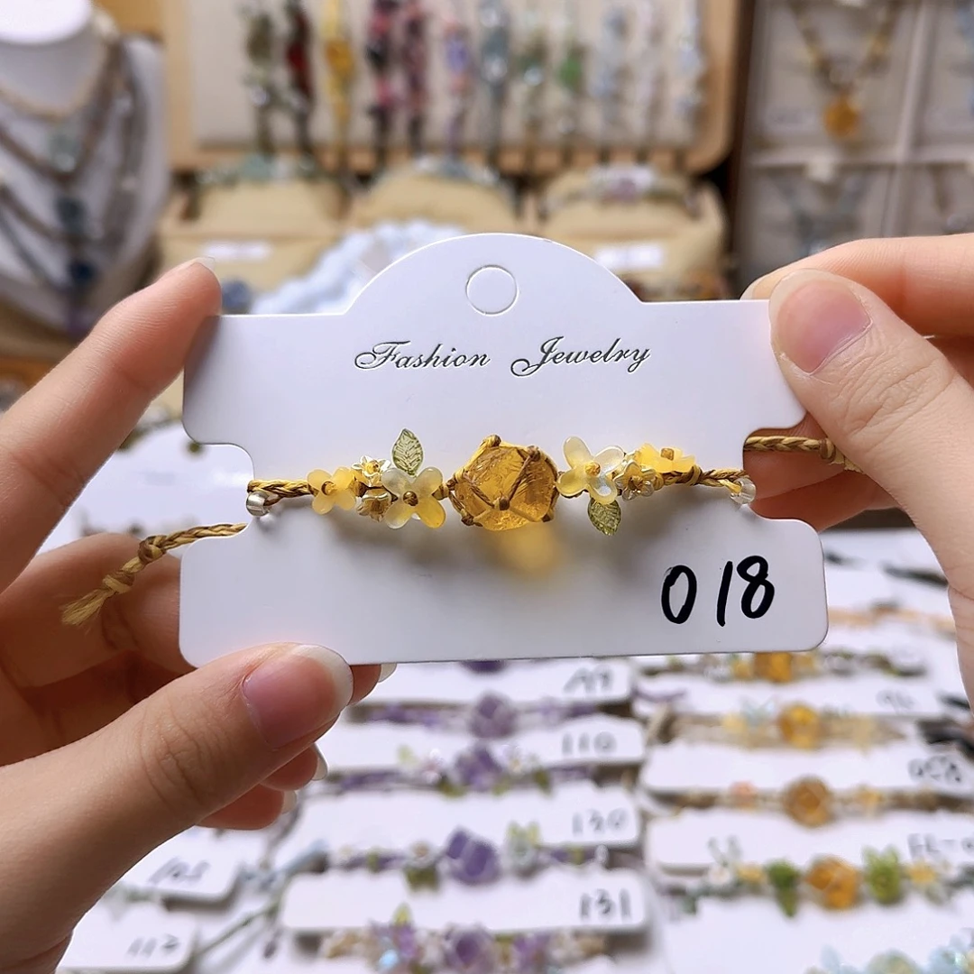石英石纯铜锡合金纯铜018手链