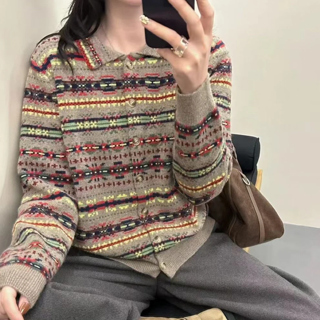 8886翻领厚款开衫外套