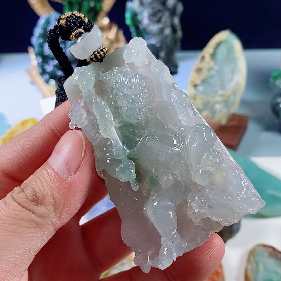 未镶嵌定制翡翠缅甸天然翡翠冰件不动明王大黑天