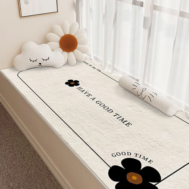 网红飘窗垫阳台垫ins风房间装饰冬季毛绒坐垫卧室窗台垫2025新款