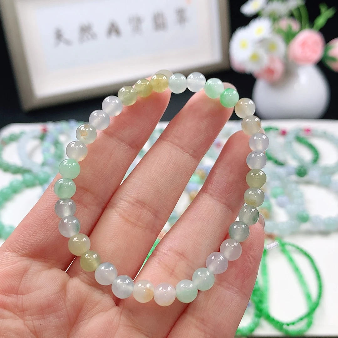 翡翠未镶嵌手链5.6mm