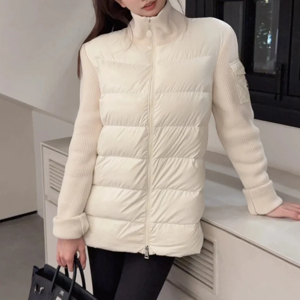 99新 MONCLER Y3022 白色羽绒拼接外套 L码