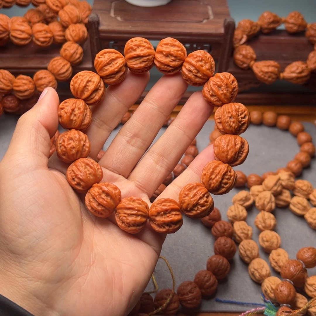 行***疆手串文玩核桃21粗筋八棱