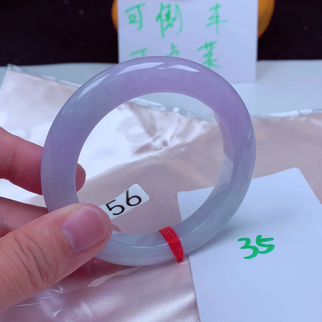 未镶嵌手镯翡翠缅甸天然A货翡翠手镯54.6