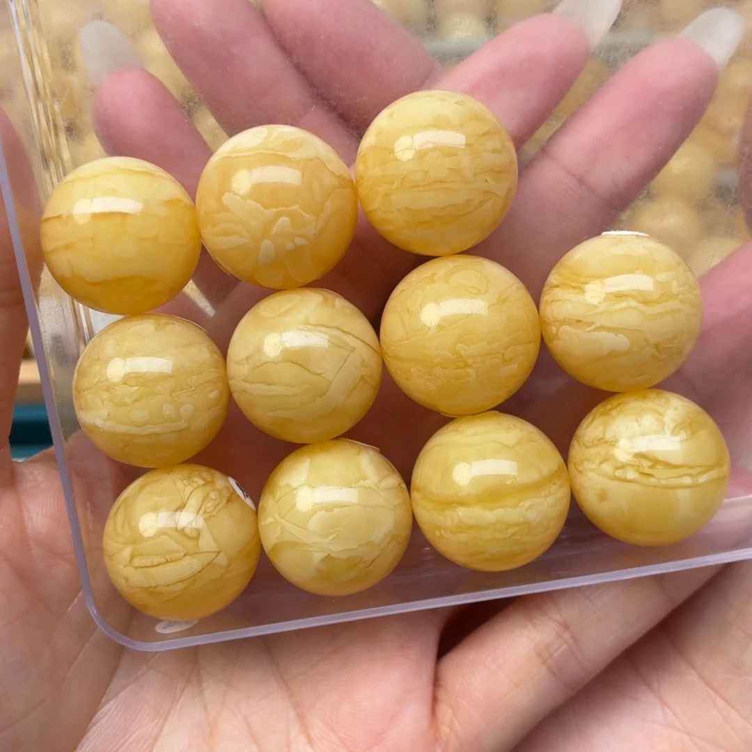 蜜蜡未镶嵌裸石21+蜜蜡手串