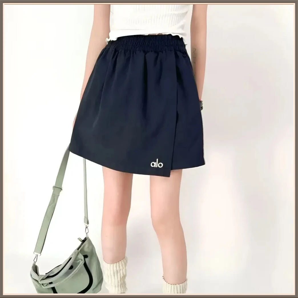 设计感小众休闲a字裤裙女夏QZ14新款韩系高腰显瘦防走光运【多宠】