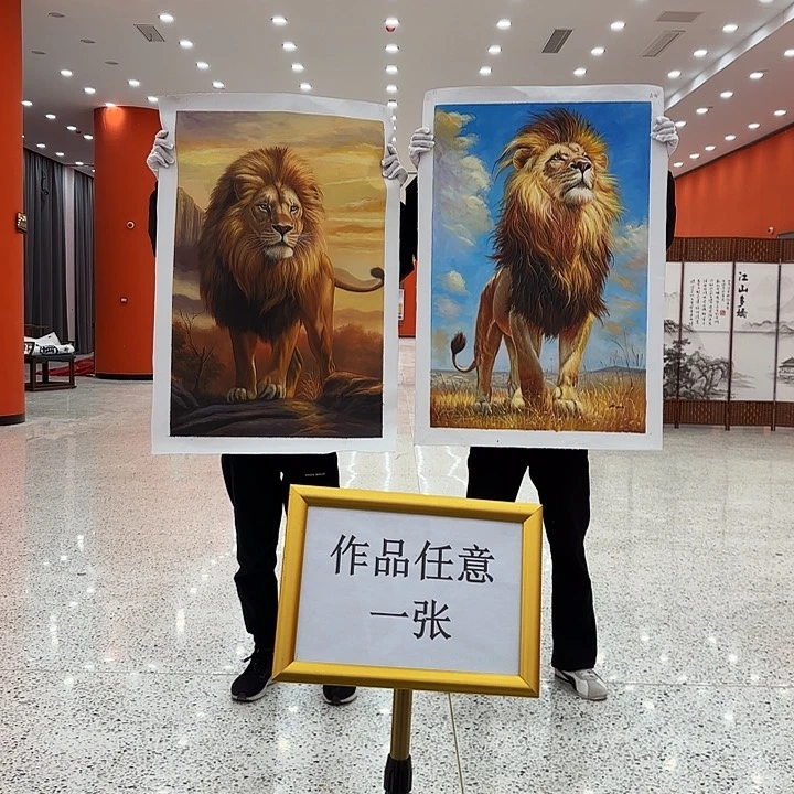 国画二郎老师国际展览原作