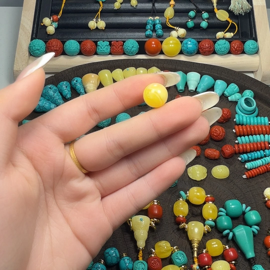 非金属11mm黄圆珠