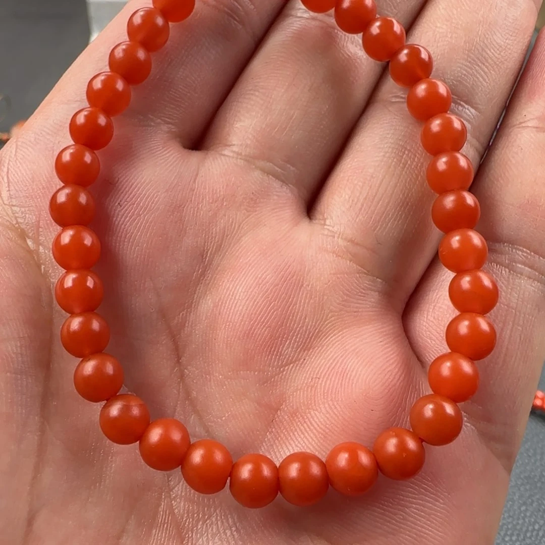 南红玛瑙手串未镶嵌