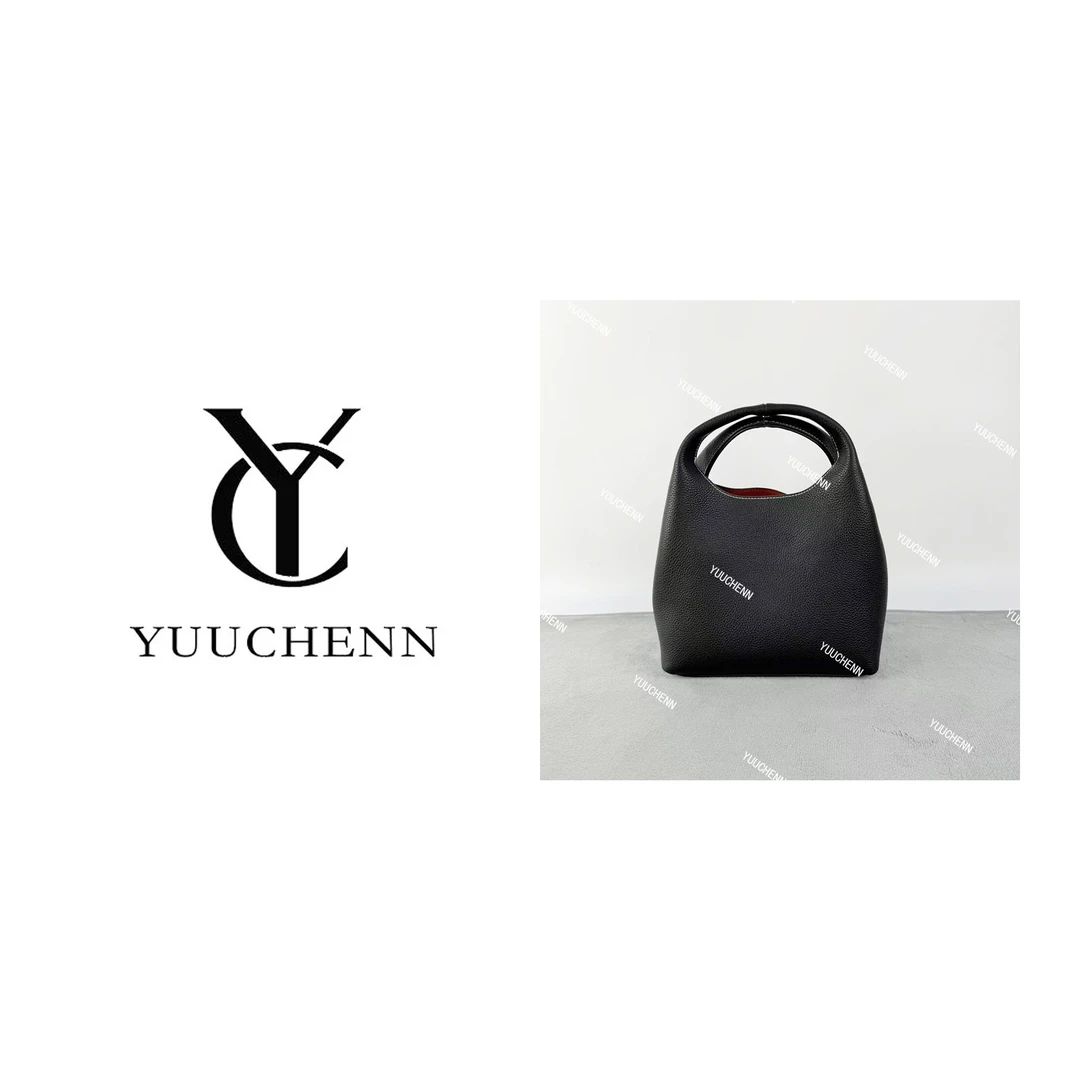 YUUCHENN【水桶包】进口牛皮21cm原创设计高定真皮包 HH6462