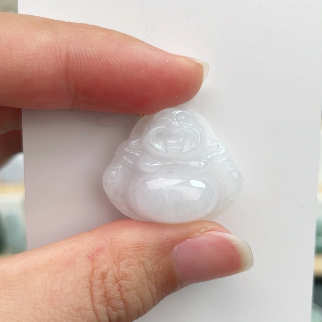 翡翠未镶嵌颈饰佛公