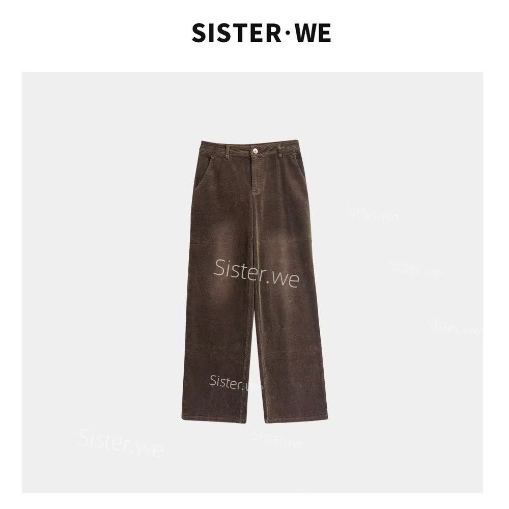 【no退no换】薇姐【风眠】Sister·We秋冬上新保暖灯芯绒直筒长裤25204