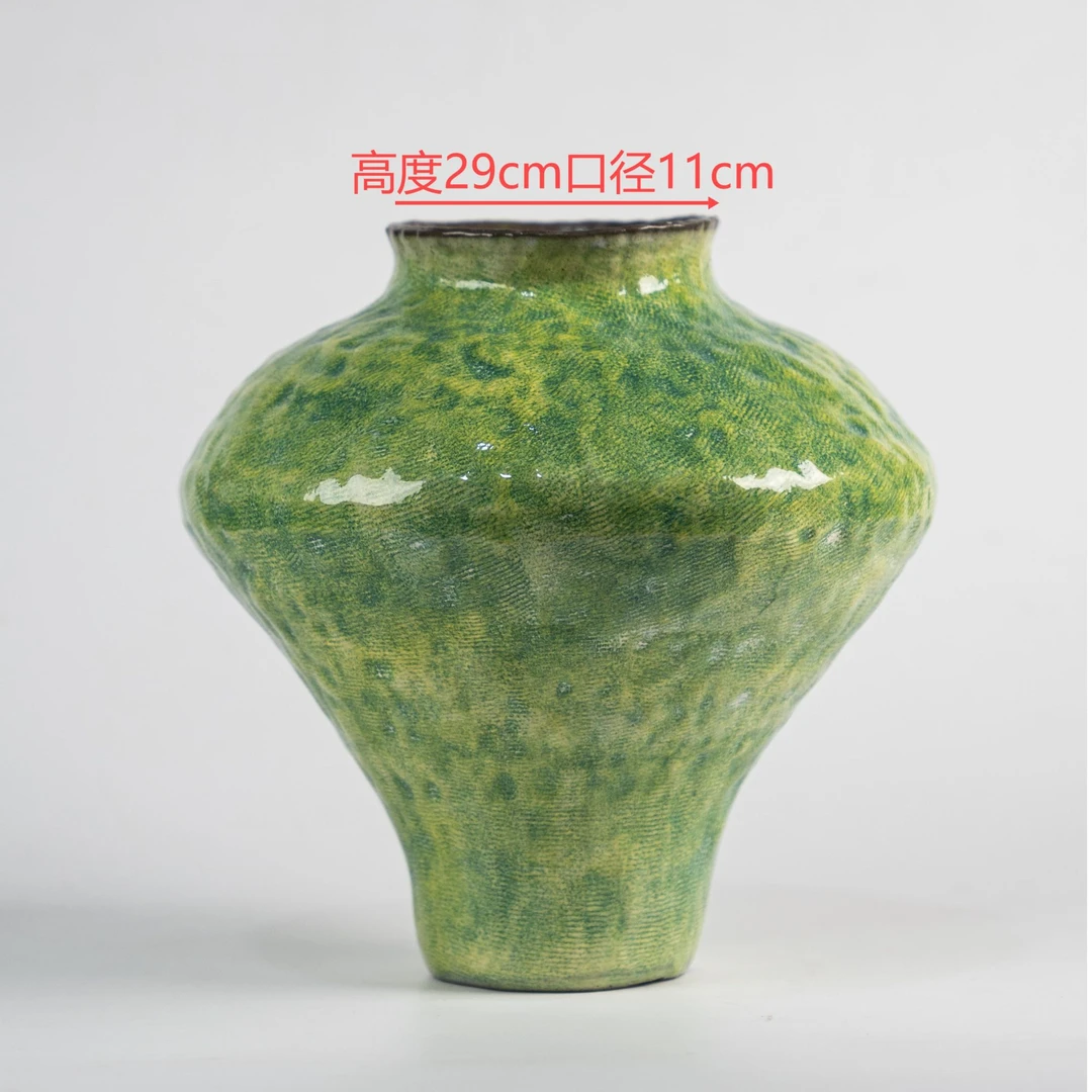 飞碟绿水培盆栽专用花瓶景德镇陶瓷花瓶插花水养客厅专用高级花瓶