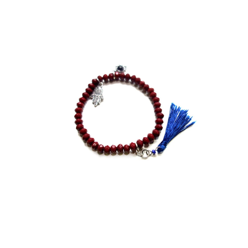 S·DEER 合金亚克力项链 时尚百搭复古编织古法烧蓝手链