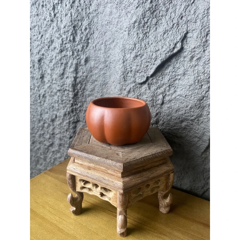 宜兴紫砂南瓜主人杯大红袍