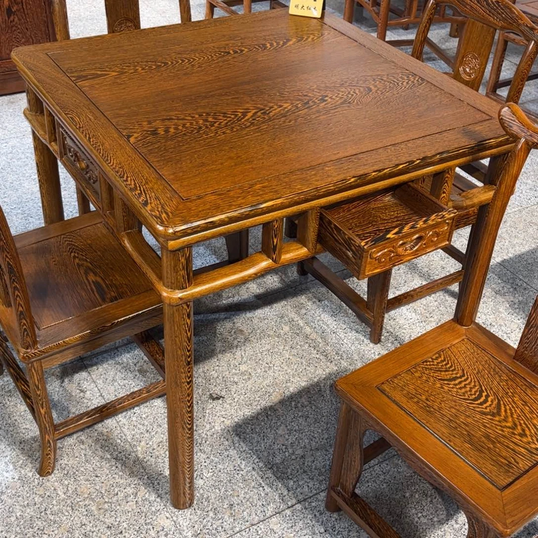 岁***꧔鸡翅木类成套家具78五件套