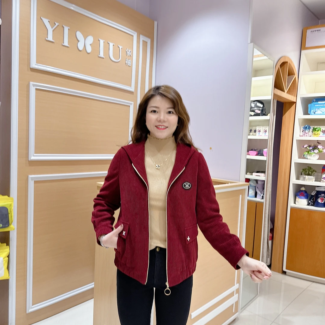 百搭大版外套6-827女士秋冬高档时尚休闲短款外套