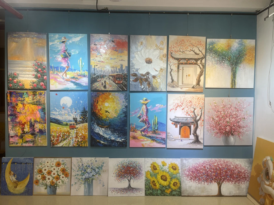 纯手绘装饰画油画直播专用链接（以直播间作品为主}