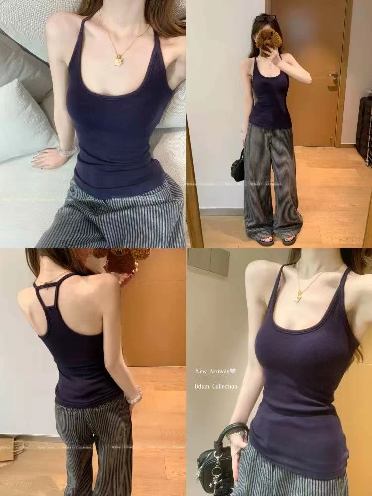 工字露背T形 美背