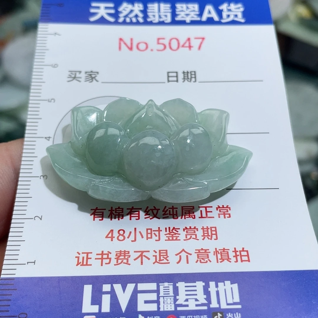 翡翠未镶嵌挂件5047