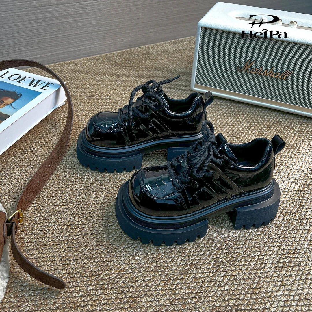 【HeiPa】安暖家春季穿新款厚底带时尚韩版靴子女款