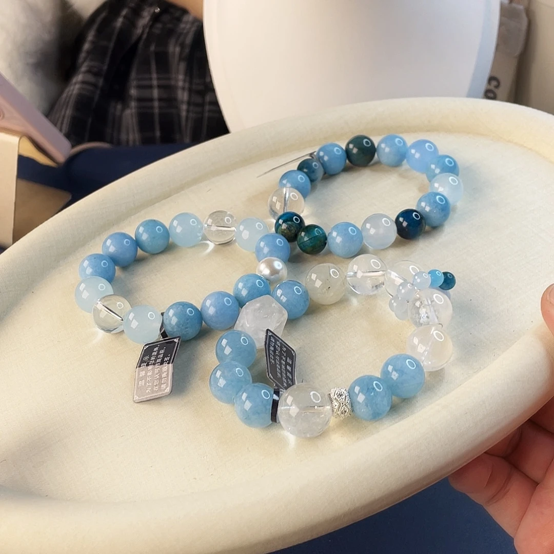 水晶手链银S925镶嵌